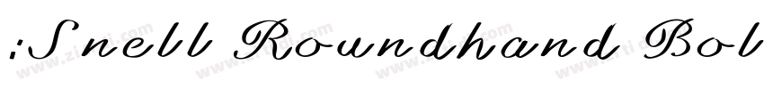 :Snell Roundhand Bol字体转换